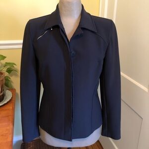 Vintage DKNY Navy Blazer Jacket Size 10